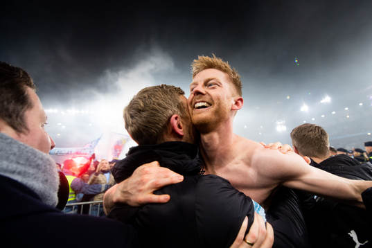 Malmö FFs Anders Christiansen jublar