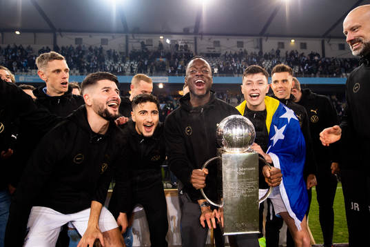 Malmö FFs Antonio Colak, Peter Gwargis, målvakt Ismael