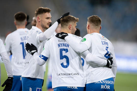 IFK Norrköpings Christoffer Nyman jublar