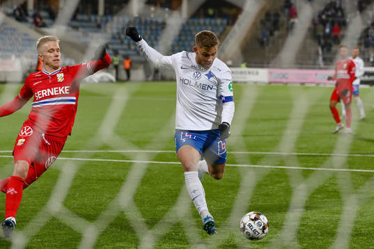 IFK Norrköpings Christoffer Nyman gör mål 1-1