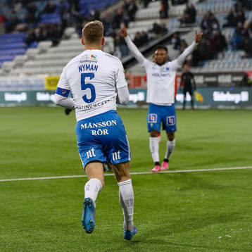 IFK Norrköpings Christoffer Nyman och Samuel Adegbenro