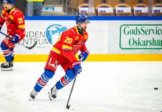 Oskarshamns Hynek Zohorna iförd Kalmar HC tröja