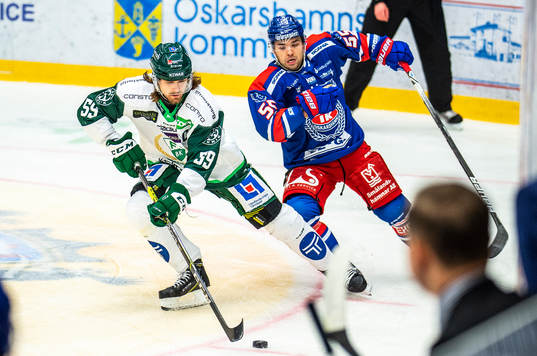 Färjestads Linus Johansson och Oskarshamns David