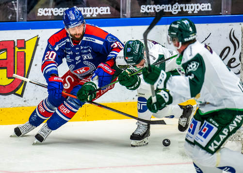 Oskarshamns Hynek Zohorna och Färjestads Gustav Rydahl