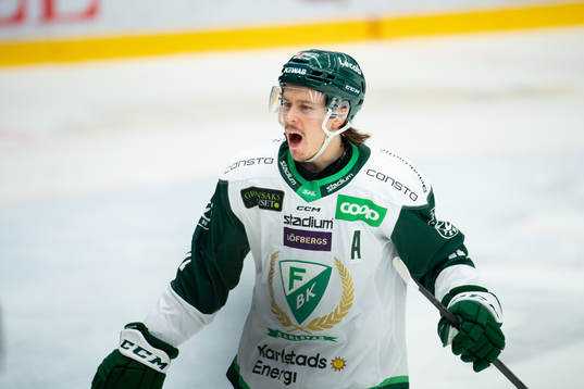 Färjestads Joakim Nygård jublar