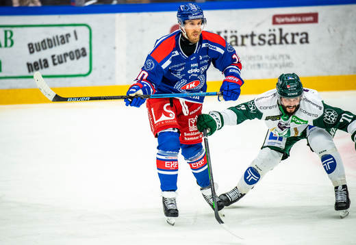 Oskarshamns Dale Weise och Färjestads Jesse Virtanen