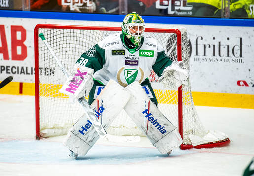 Färjestads målvakt Dominik Furch