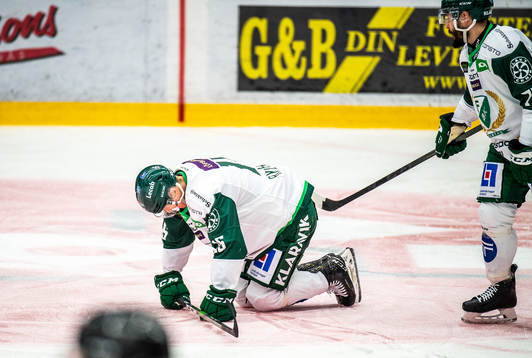 Färjestads Gustav Rydahl har ont