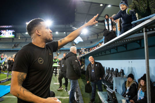Malmö FFs Martin Olsson jublar