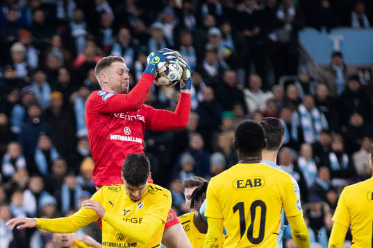 Halmstads målvakt Malkolm Nilsson Säfqvist