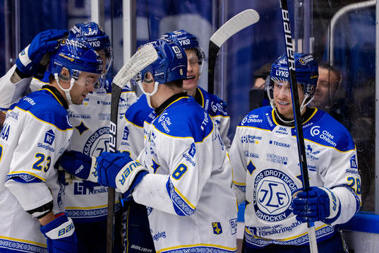Leksands Justin Kloos jublar