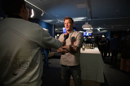Malmö FFs målvakt Johan Dahlin på Malmös guldmiddag