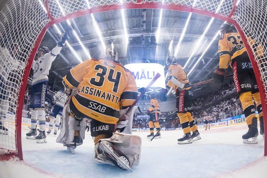 Leksands Justin Kloos jubel