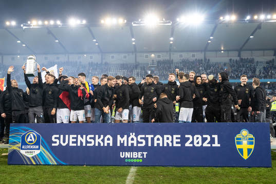 Malmö FFs spelare jublar