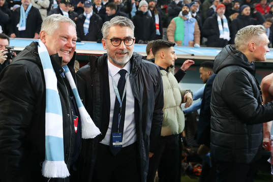 Malmö FF ordförande Anders Pålsson och VD Niclas