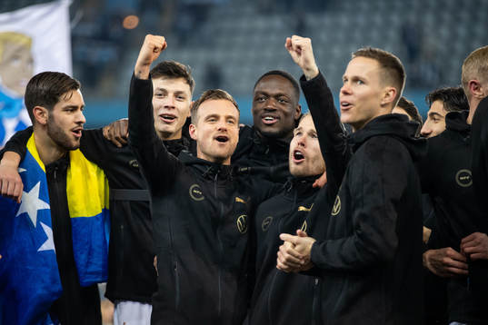 Adi Nalic, Anel Ahmedhodzic, Eric Larsson, målvakt Ismael