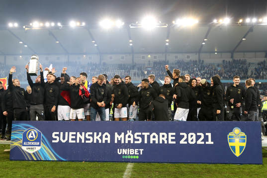 Malmö FFs spelare jublar
