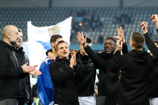 Malmö FFs spelare jublar