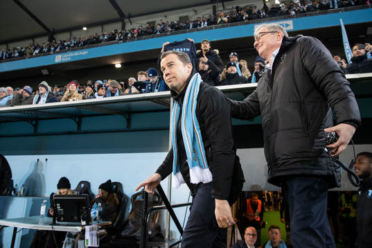Malmö FFs sportchef Daniel Andersson jublar