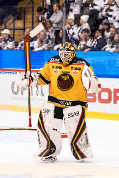 Luleås målvakt Joel Lassinantti jubel