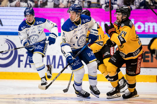Leksands Max Veronneau och Luleås Brendan Shinnimin