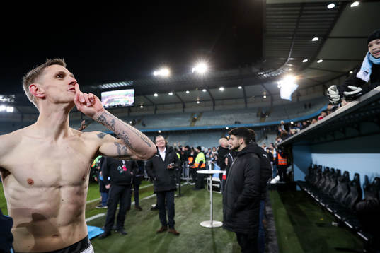 Malmö FFs Sören Rieks  jublar
