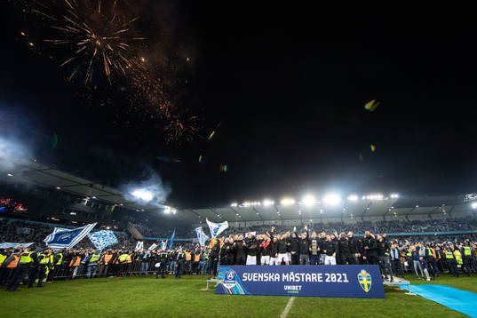 Malmö FFs spelare jublar
