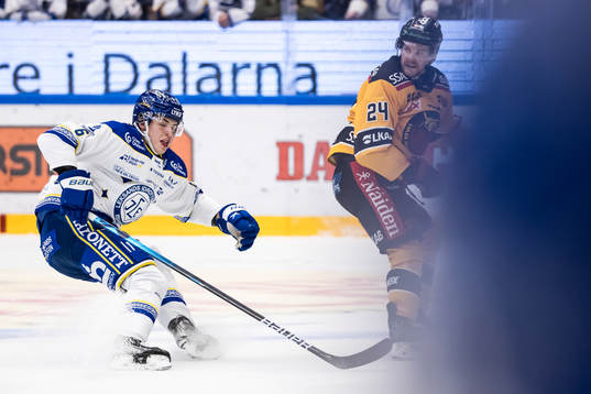 Leksands Alexander Lundqvist och Luleås Brendan Shinnimin