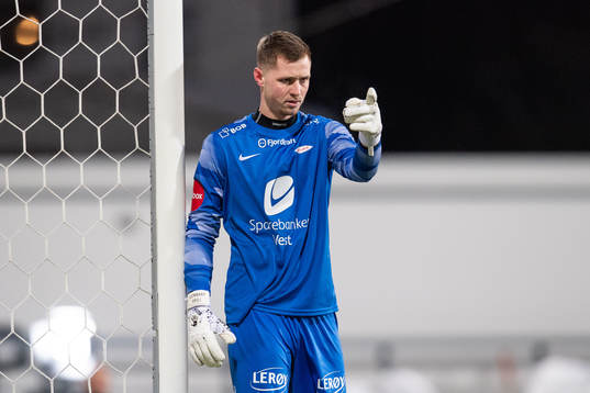 Goalkeeper Hannes Lennart Grill of Brann