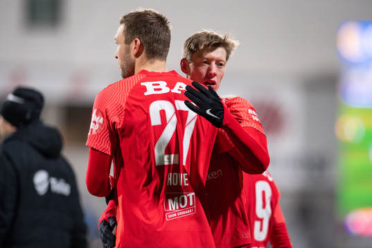 Runar Hove and Ole Martin Kolskogen of Brann