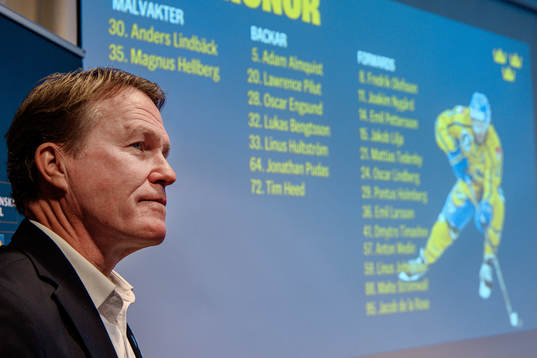 Sveriges förbundskapten Johan Garpenlöv