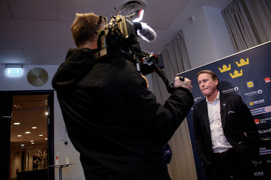 Sveriges förbundskapten Johan Garpenlöv
