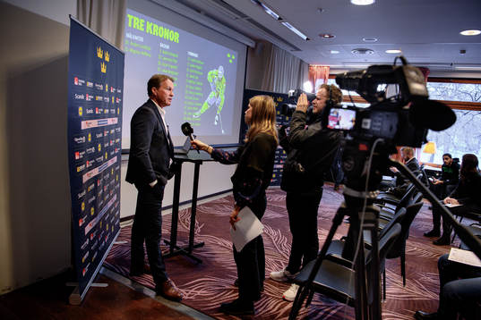 Sveriges förbundskapten Johan Garpenlöv