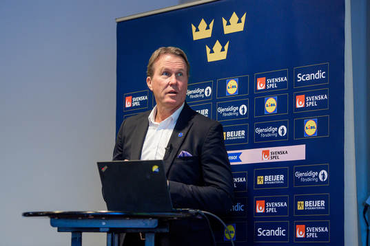 Sveriges förbundskapten Johan Garpenlöv