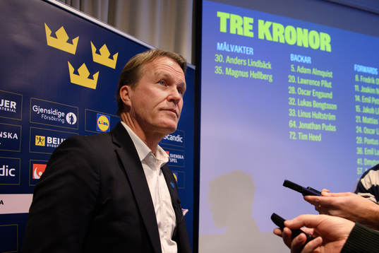 Sveriges förbundskapten Johan Garpenlöv