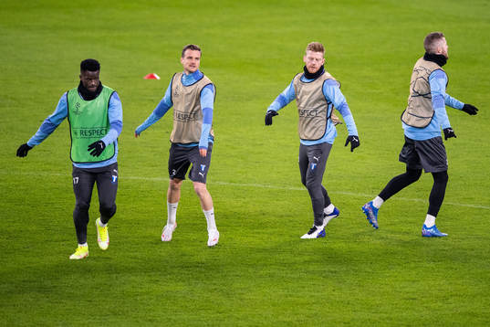 Malik Abubakari, Eric Larsson and Anders Christiansen