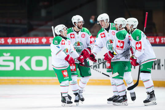 Players of Rögle celebrate