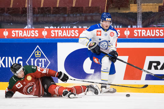 Max Friberg  of Frölunda and Calle Själin  of Leksand