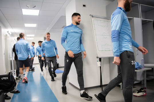 Antonio Colak in the dressing room
