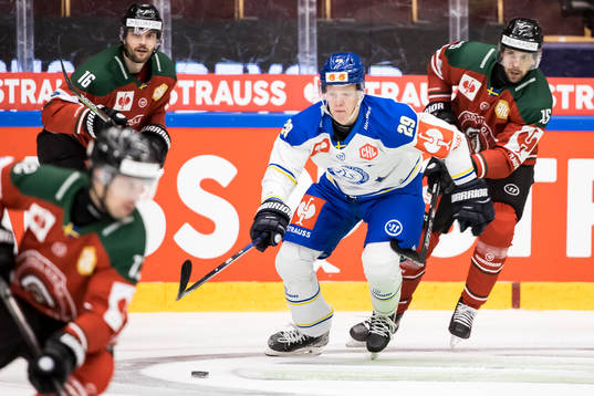 Emil Heineman  of Leksand and Anders Grönlund  of Frölunda