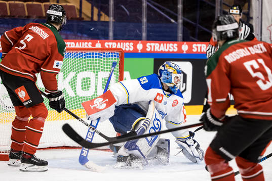 goalkeeper Axel Brage  of Leksand