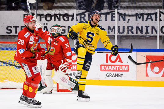 Södertäljes Gustav Willman Borvik jublar