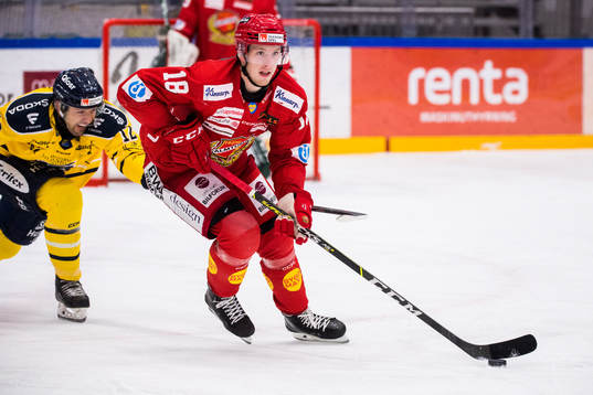 Södertäljes Matt Marcinew och Almtunas Jacob Svensson