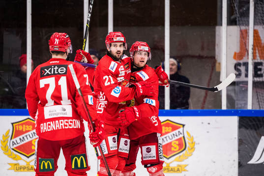 Almtunas Jakob Ragnarsson, Johan Eriksson och Hampus