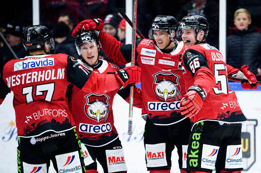Malmö Redhawks Carl-Johan Lerby , Kalle Östman Pathrik