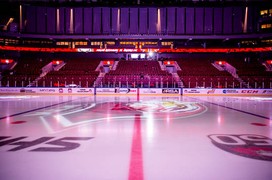 Malmö arena innan ishockeymatchen i SHL mellan Malmö