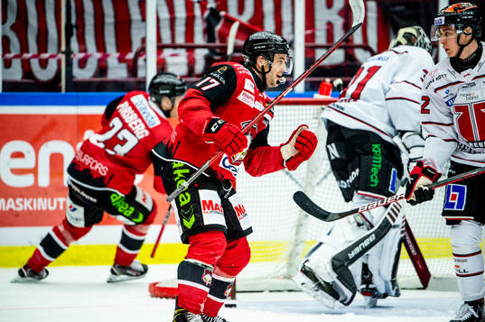 Malmö Redhawks Pathrik Westerholm jublar