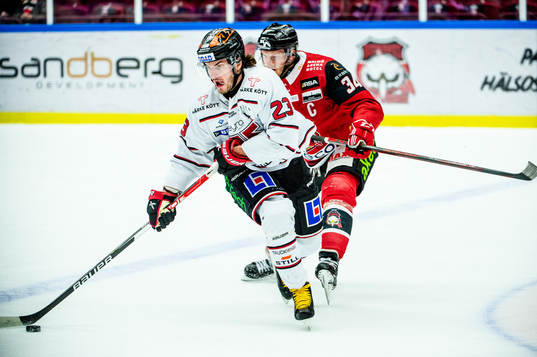 Örebros Petr Zámorský mot Malmö Redhawks Carl Söderberg