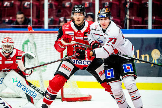 Malmö Redhawks Oliver Lauridsen mot Örebros Oliver Eklind