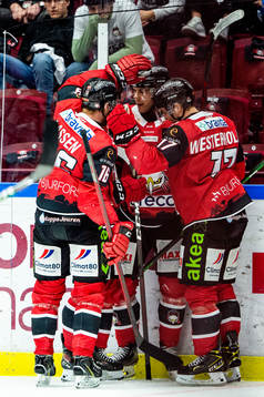 Malmö Redhawks Magnus Pääjärvi jublar